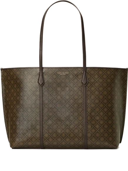 Сумка-тоут с логотипом Tory Burch Perry brown