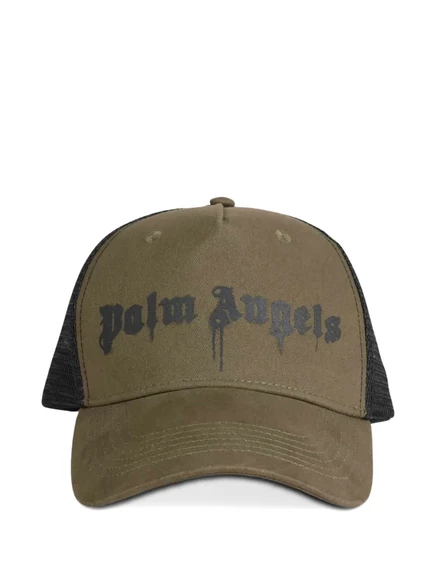 Мужская тракерка Palm Angels с принтом логотипа, зеленая