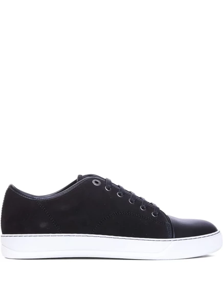 Мужские кеды Lanvin DBB1 замшевые, черные