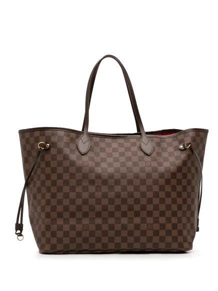 Сумка-тоут Damier Ebene Neverfull GM 2012, бывшая в употреблении у Louis Vuitton