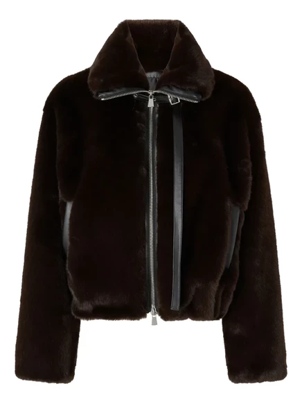 Куртка-бомбер PINKO на молнии brown