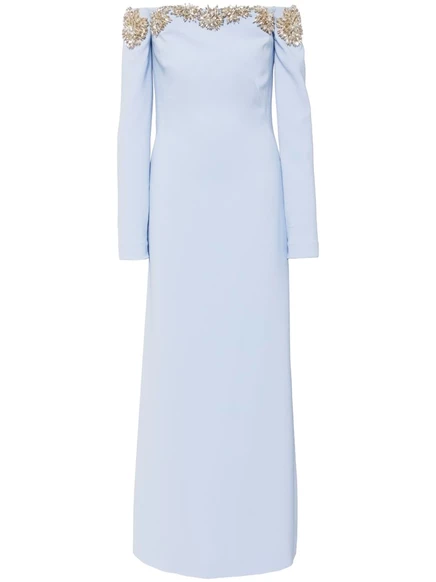 Кружевное платье от Costarellos blue