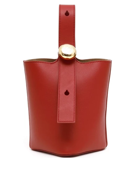 Женская сумка-ведро Loewe Mini Pebble, красная