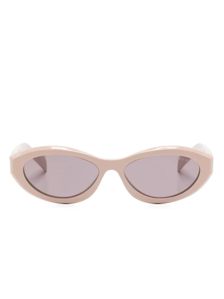 Солнцезащитные очки в овальной оправе Prada Eyewear pink