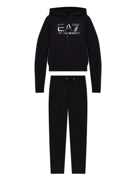Спортивный костюм с логотипом Emporio Armani Ea7  black