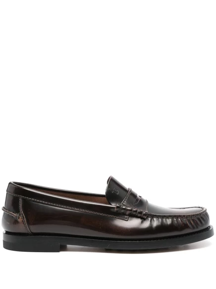 Женские лоферы Tod's из брашированной кожи, коричневые