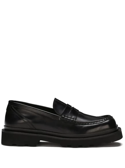 Мужские лоферы Dolce & Gabbana из кожи, черные