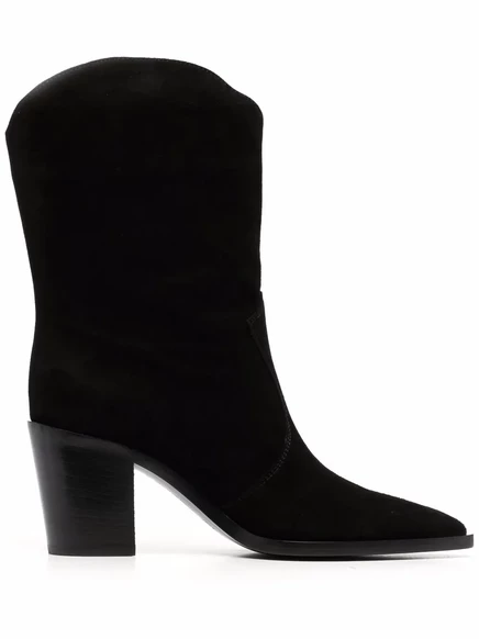 Женские казаки Gianvito Rossi Denver 70 мм, черные