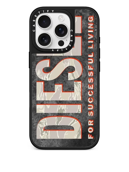 Литой чехол Diesel x CASETiFY для iPhone 16 Pro brown