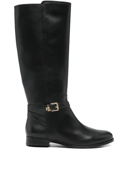 Высокие сапоги с пряжками Lauren Ralph Lauren Brooke II black