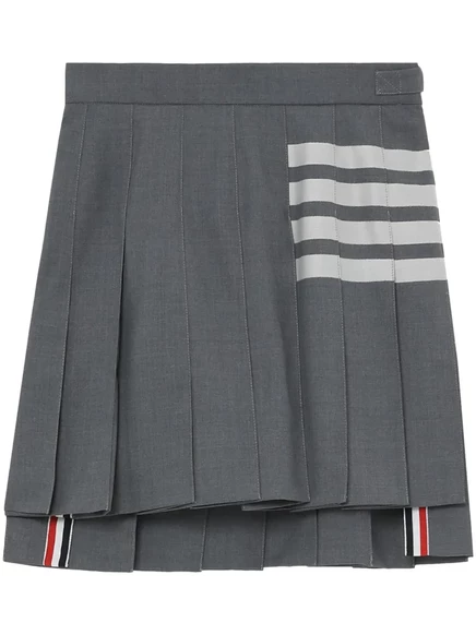 Женская мини-юбка Thom Browne 4-Bar, серая (7)