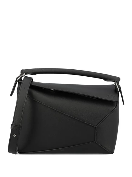 Кожаная сумка-тотализатор LOEWE small Puzzle black
