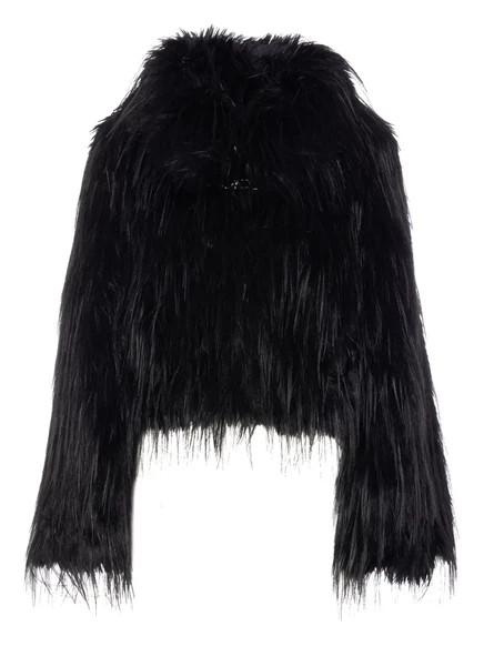 Куртка из искусственного меха PINKO с высоким воротом blue