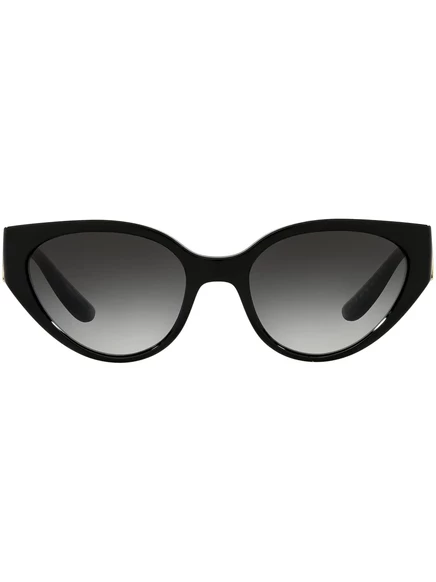 Солнцезащитные очки в овальной оправе Dolce & Gabbana Eyewear DG monogram black
