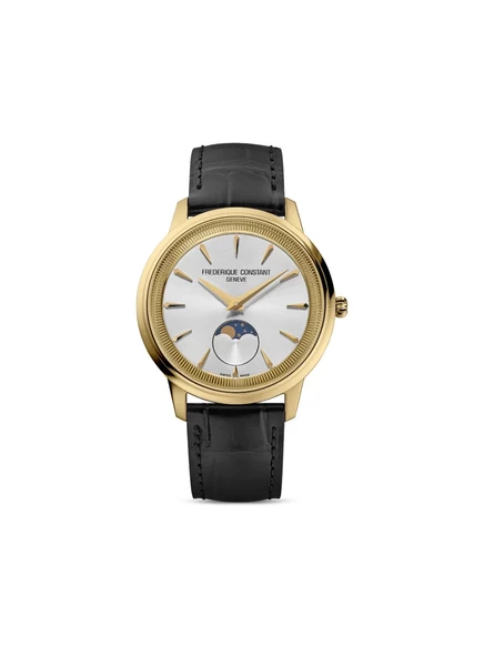 Часы Frederique Constant Moneta 37 мм, серебристые