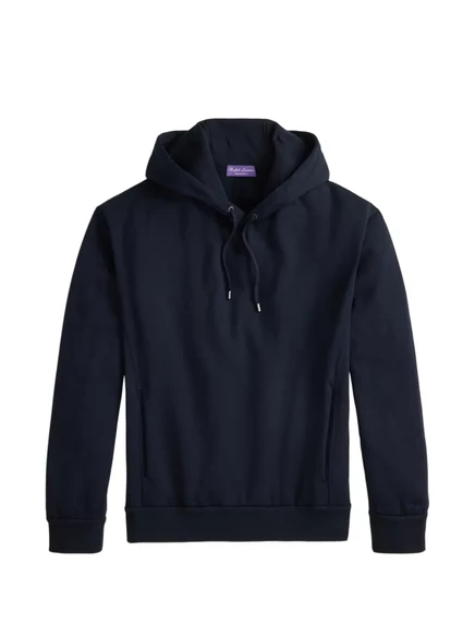 Мужское флисовое худи ralph lauren purple label, темно-синее