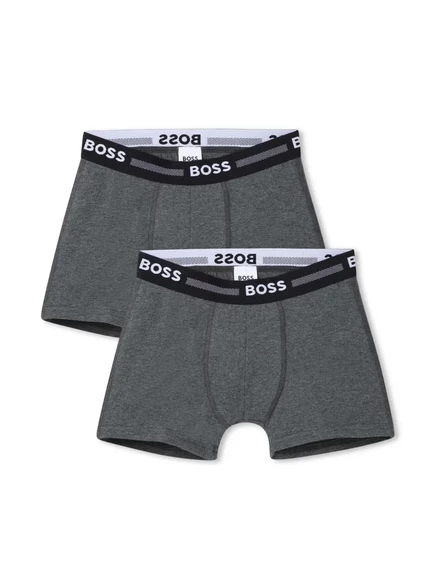 Комплект боксеров с логотипом BOSS Kidswear на поясе grey