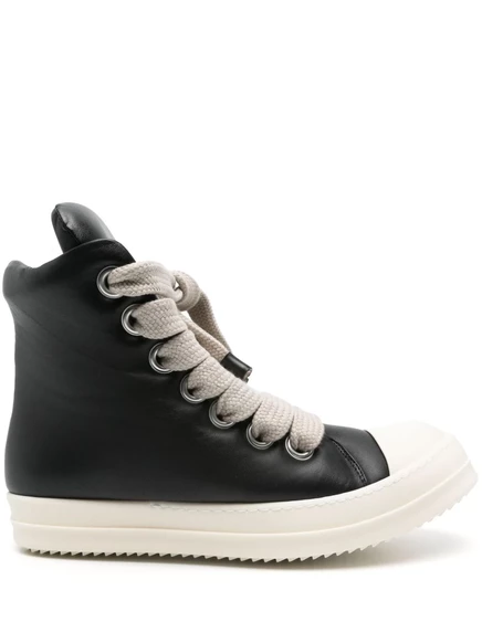 Мужские высокие кроссовки Rick Owens на шнуровке, черные