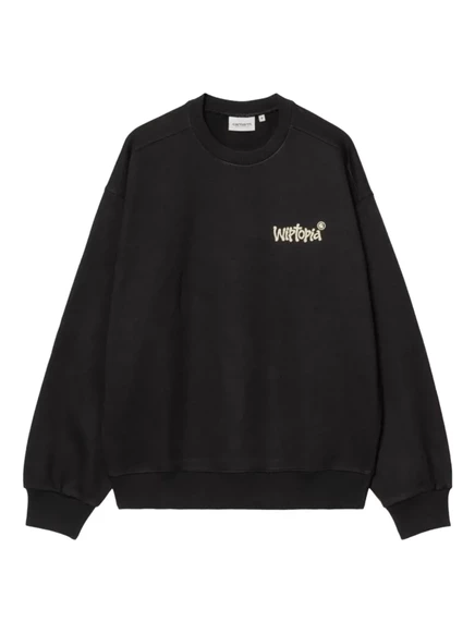 Мужской свитшот Carhartt WIP Wiptopia с принтом робота, черный