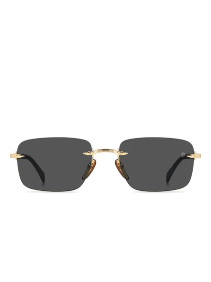 Мужские квадратные солнцезащитные очки Eyewear By David Beckham, золотистые
