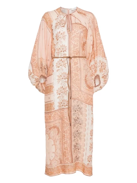 Макси-платье ZIMMERMANN Lucky pink