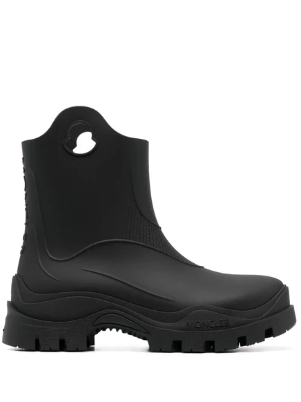 Непромокаемые текстурированные ботинки Moncler Misty black