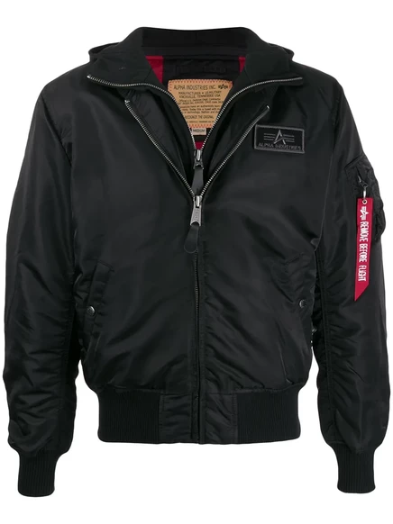 Мужская бомбер-куртка Alpha Industries MA-1, черная