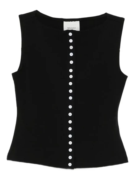 Женский топ Reformation Julie, черный