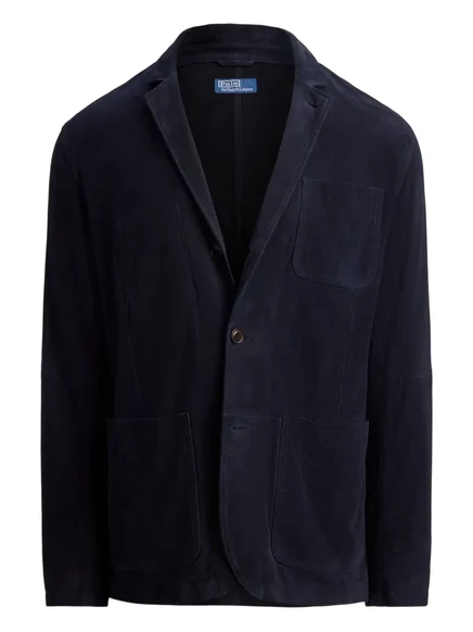 Мужская замшевая куртка Polo Ralph Lauren Modern, синяя