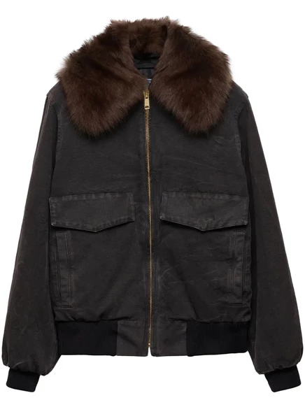 Стеганая куртка Prada black