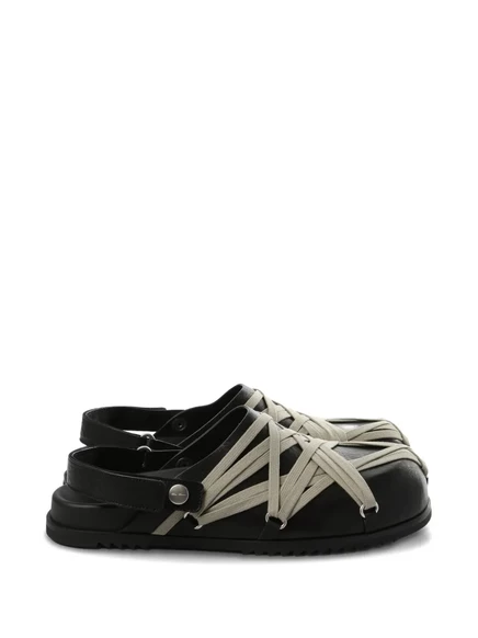 Женские кожаные мюли Rick Owens Megalace, черные