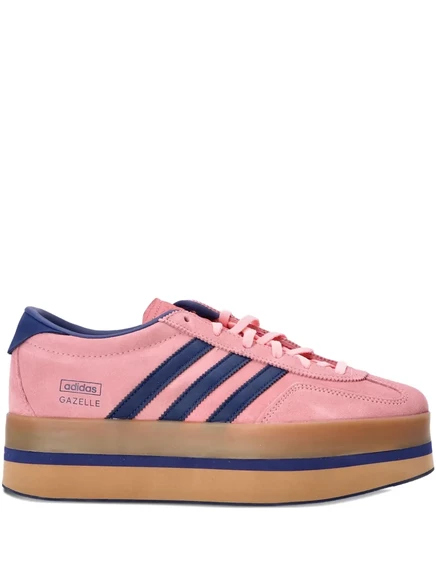 Женские кроссовки Adidas Gazelle Stack на платформе, розовые