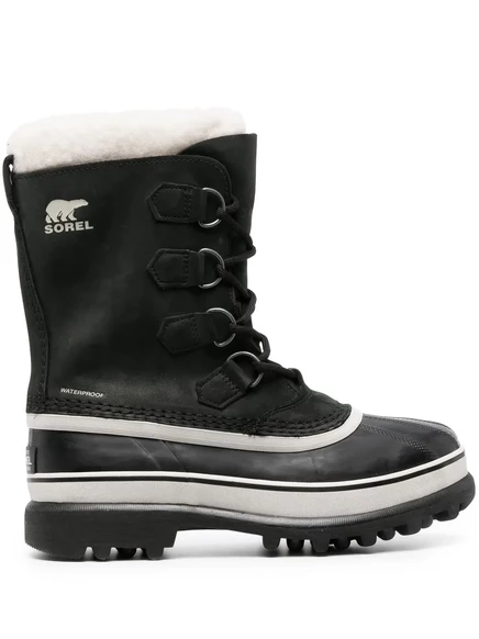 Зимние ботинки SOREL Caribou на шнуровке black