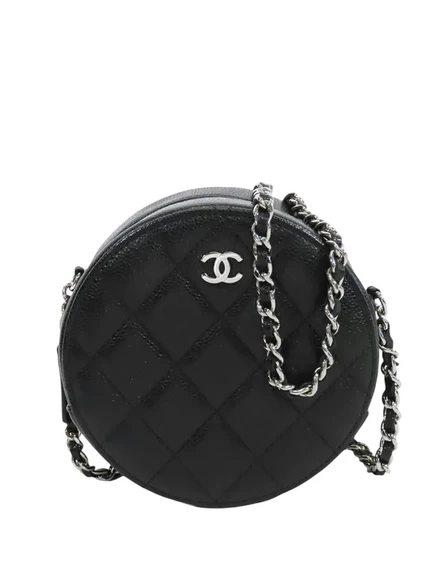 Клатч CHANEL Pre-Owned 2020 CC на цепочке, чёрный