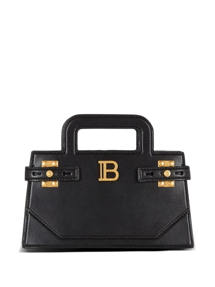 Женская сумка-тоут Balmain B-Buzz мини кожаная, черная