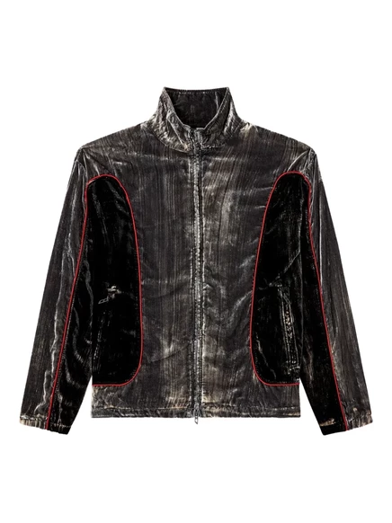 Мужская спортивная куртка Diesel J-Hay велюровая, серая