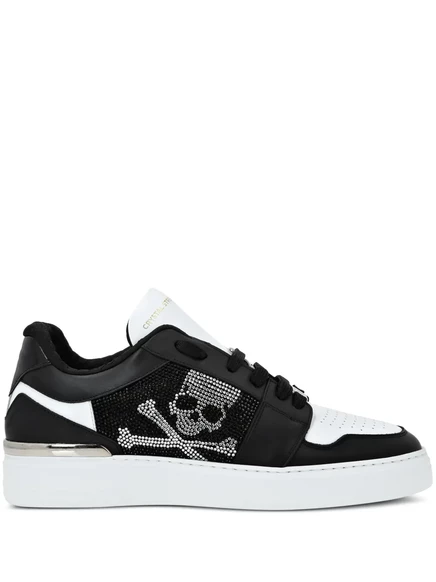 Кожаные кроссовки Philipp Plein Lo-Top  black