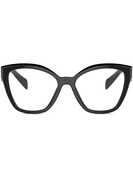 Женские очки Prada Eyewear крупная ацетатная оправа, черные