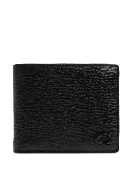 Мужской кошелек Coach с логотипом, черный