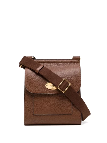 Маленькая кожаная сумка через плечо Mulberry из натуральной кожи Antony brown