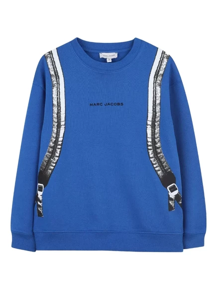 Свитшот для мальчиков Marc Jacobs Kids с принтом, синий