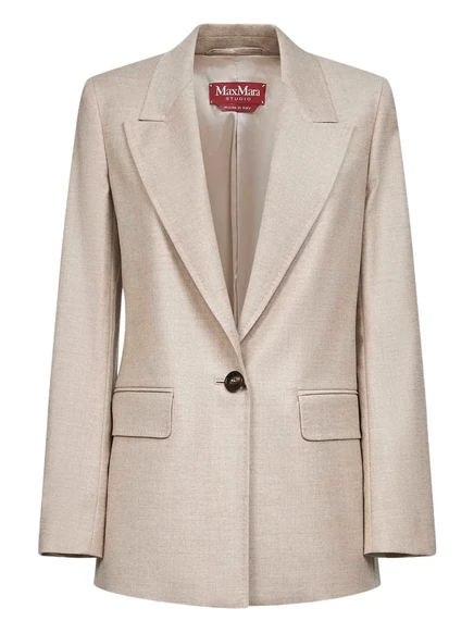 Блейзер Max Mara с вырезами на лацканах  neutrals