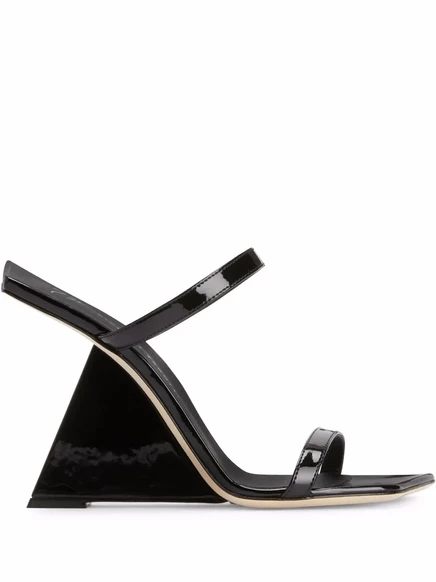 Босоножки на танкетке Giuseppe Zanotti 105 мм Lilii Borea black