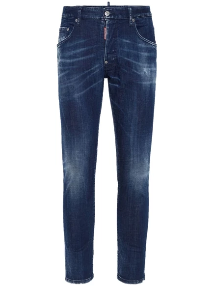 Узкие джинсы из стрейч-хлопка DSQUARED2 blue