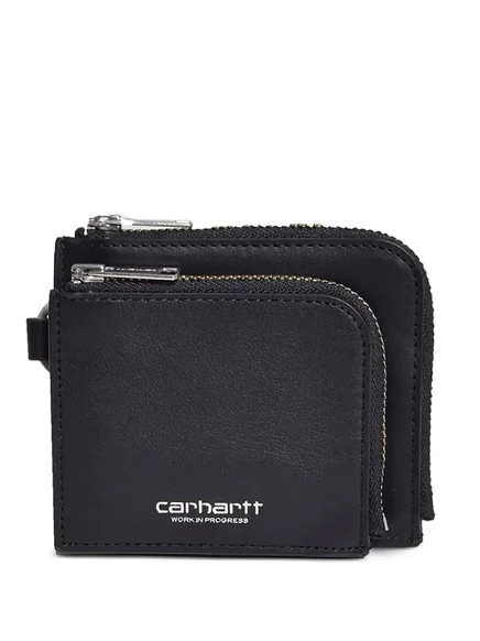 Мужской кошелек Carhartt WIP Double Vegas на молнии, черный
