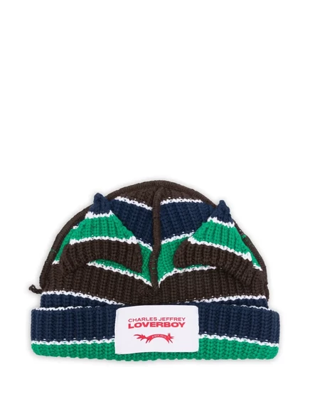 Унисекс шапка Charles Jeffrey Loverboy Chunky Ears, коричневая