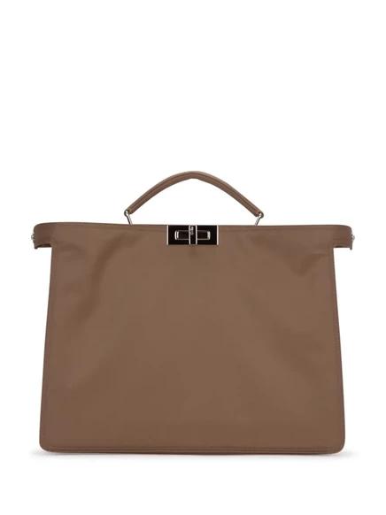 Мужская сумка-тоут Fendi Peekaboo, коричневая