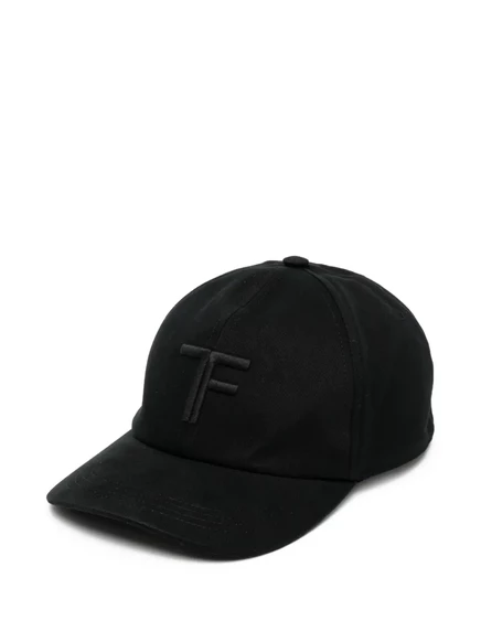 Мужская кепка Tom Ford из канваса, черная