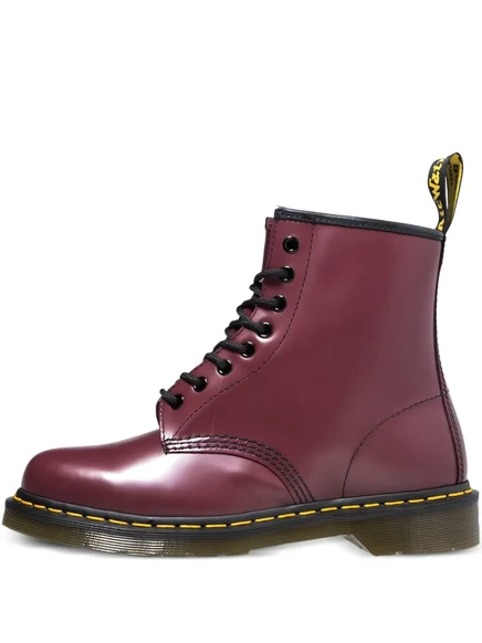 Кожаные ботинки Dr. Martens на шнуровке red