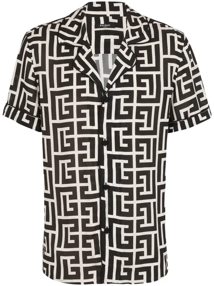 Пижамный топ с монограммой Balmain black